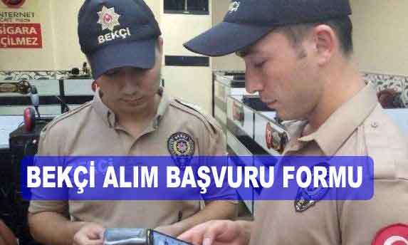 bekçi alımı başvuru formu