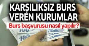 Öğrenciye Burs Veren Kurumlar ve Şirketler-Burs Yardımı Başvurusu