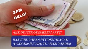 1250 TL Aile Destek Ödemesi Başvurusu ve Sorgulama