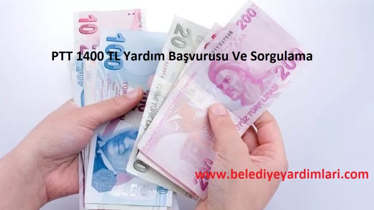PTT 1400 TL Para Yardımı Hesaplarınıza Hemen Bakın..!