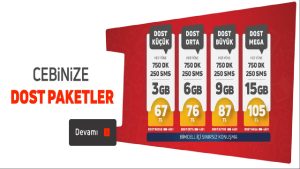 Bimcell Paket Yükleme ve Bimcell Paket İptali