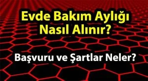 Evde Bakım Maaşı Başvuru Formu ve Başvuru Şartları