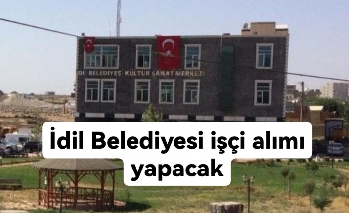En Az İlkokul Mezunu Adaylara Müjde: İdil Belediyesi İşçi ve Bekçi Alımı